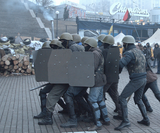 Street battles in the Ukraine