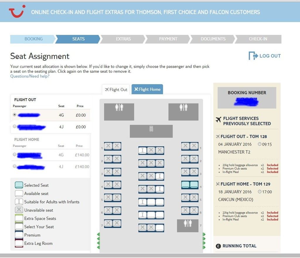 Thomson Dreamliner Seating Chart 787