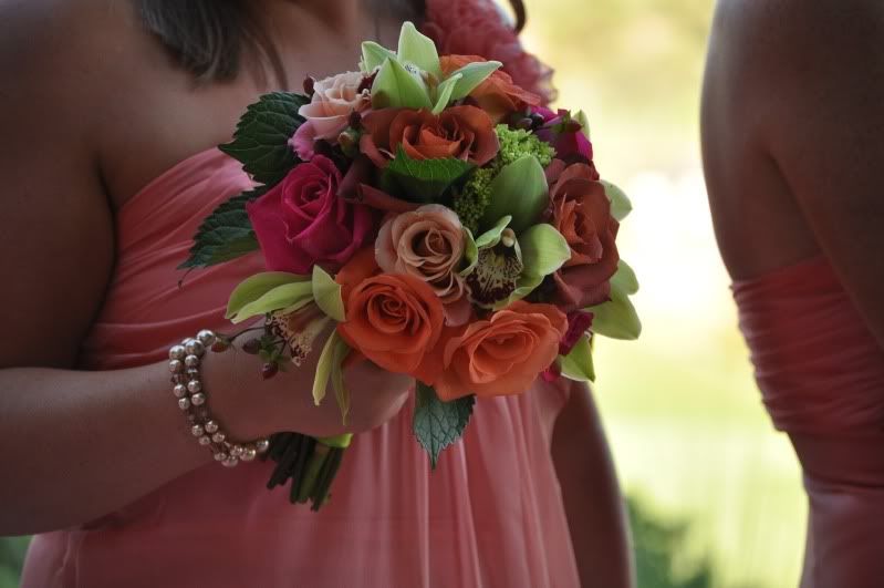 Bridal bouquet, bridesmaid bouquet, bridesmaid dresses, California wedding