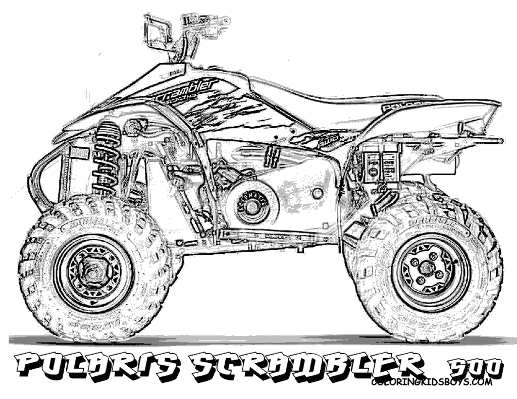racing atv coloring pages - photo #48