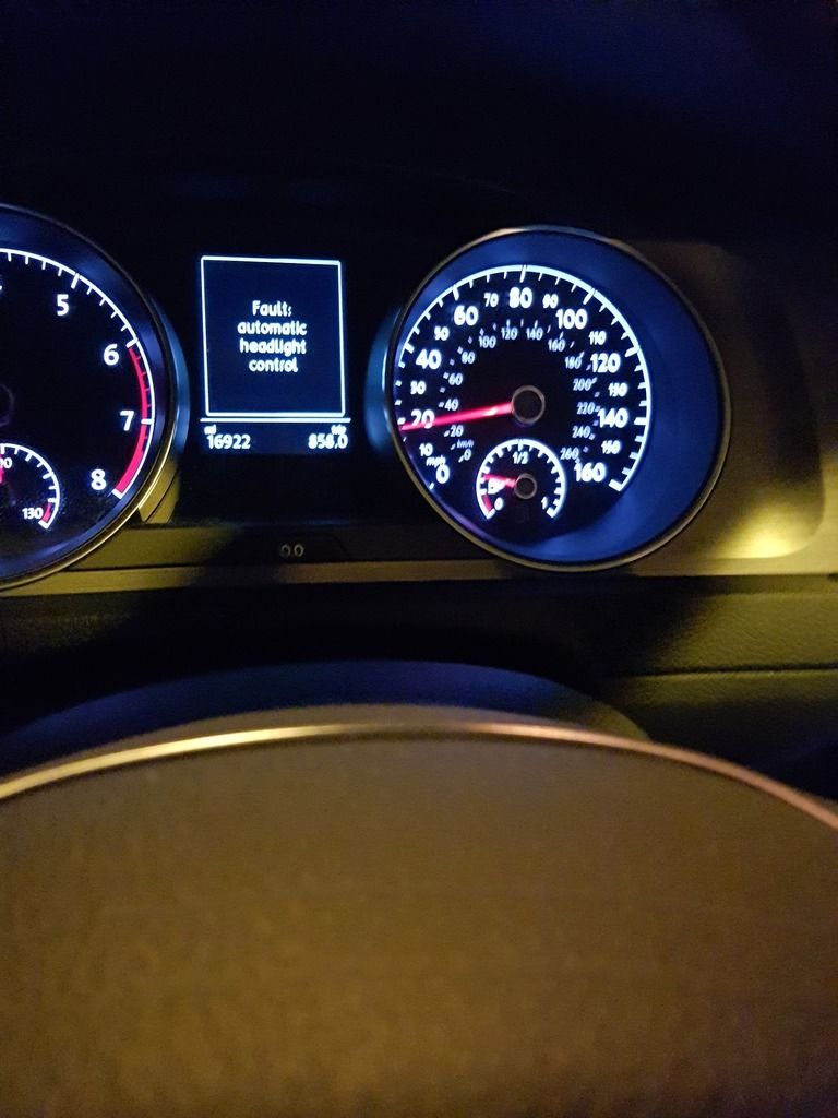 Fault Automatic Headlight Control GOLFMK7 VW GTI MKVII Forum / VW
