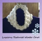 Luscious Textured Cowl free crochet patterns