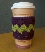 Granny Cup Sleeve free crochet patterns