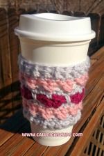 Heart Cup Sleeve free crochet patterns