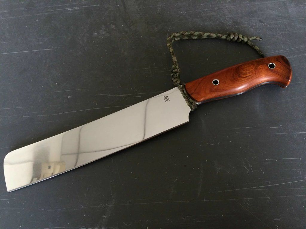 A hacking knife