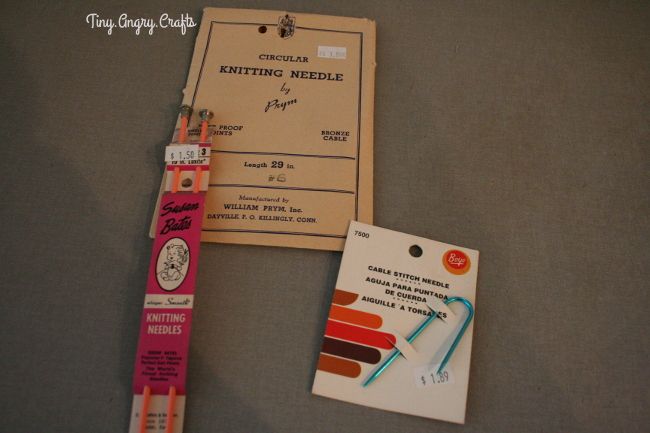 TinyAngryCrafts, notions purchases, vintage knitting needles
