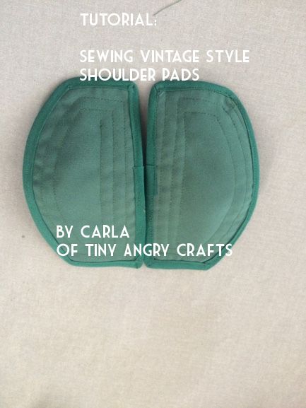 TinyAngryCrafts, 1940s style shoulder pad tutorial