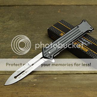 8 spring assisted open blade stiletto folding pocket knife