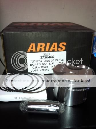 4AG 20V ARIAS LOW Compression Pistons AE86 MR2 COROLLA  