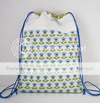 Free sewing pattern: drawstring backpack tutorial