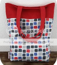 Free sewing pattern: reversible tote bag