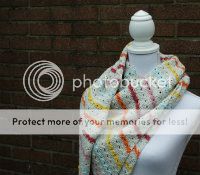 Cabel stitch shawl, crochet pattern | Happy in Red