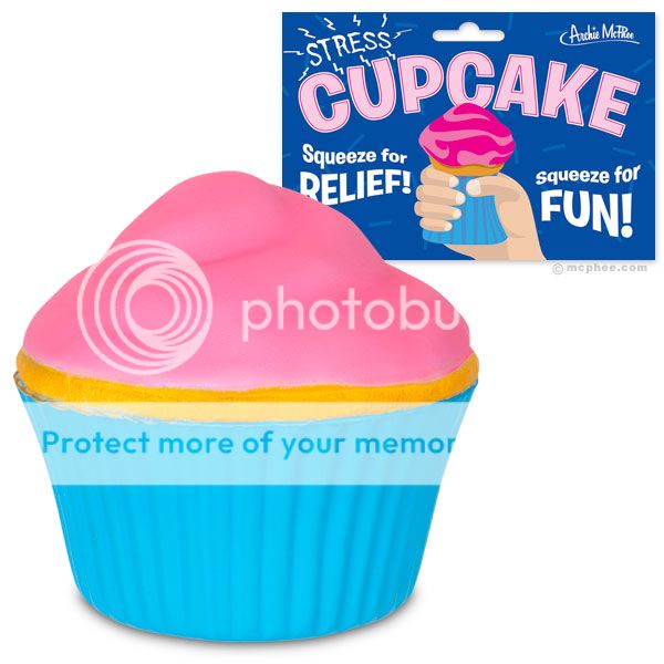 Stress Reliever Squeeze Cupcake Squishy Fun New  