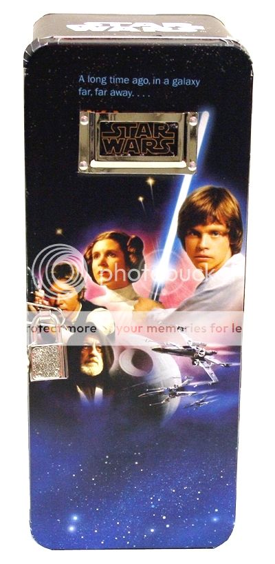 Star Wars   A New Hope   Lock & Key Foot Locker Tin Box  