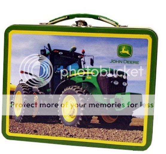 John Deere Tractor New Tin Embossed Lunch Box  