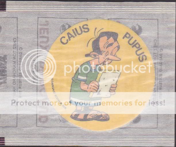   Asterix autocollant 1976 Caius Pupus Dargaud