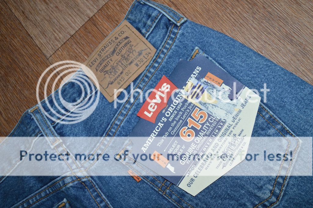 levis 615 orange tab