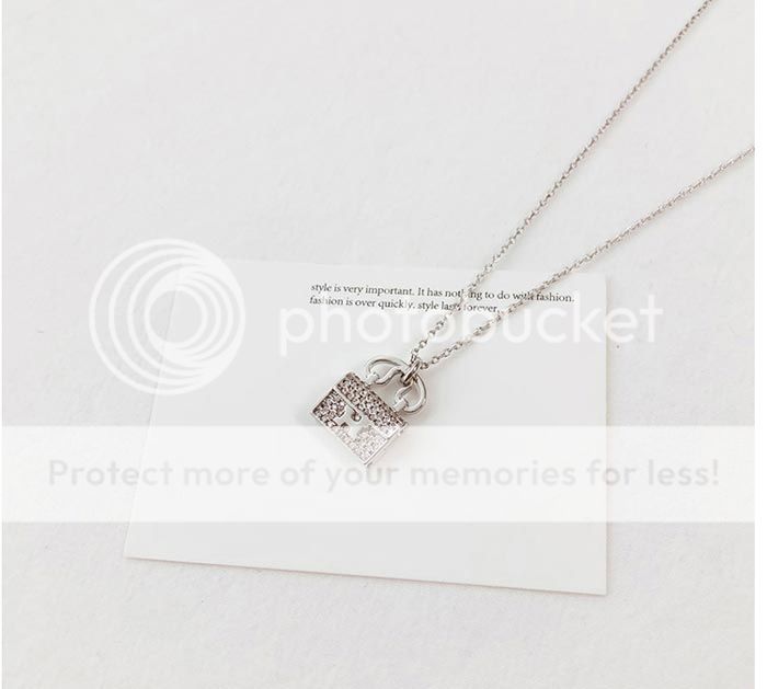 Korean Adjustable pendent faux-diamond alloy necklace : Fashiontroy.com