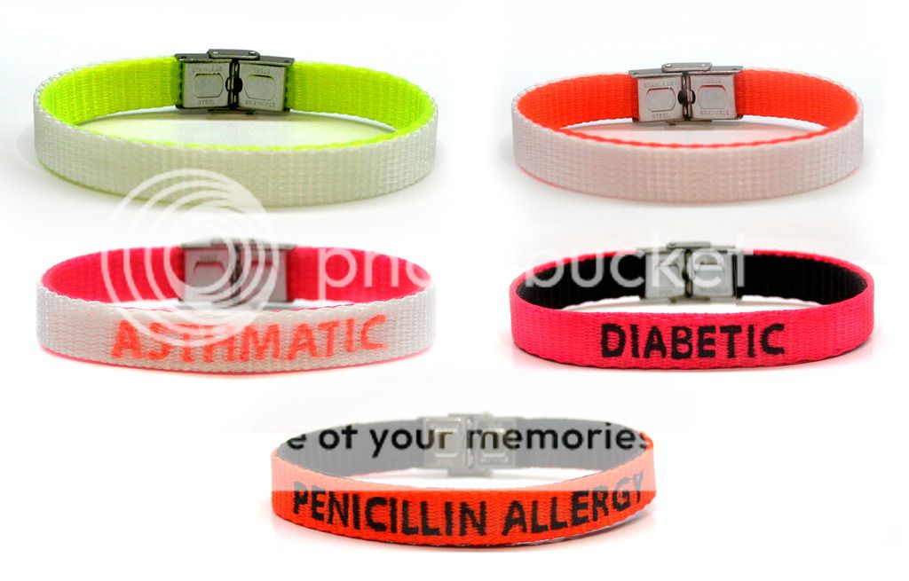Medical Alert bracelet ID Personalised Bangle Emergency Health eBay